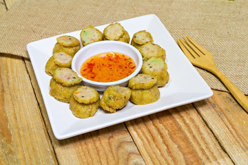 Deep Fried Chicken Roll, Thai food chinese style
