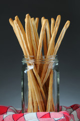 Bread Sticks in Jar