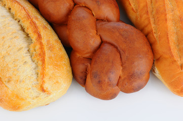 Three Loaves of Fresh Baked Bread