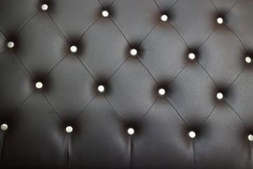 Background of a leather armchair black colour