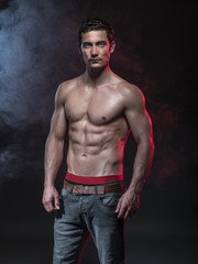 Fototapeta premium fitness male model