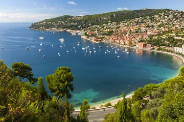 Peel and stick wall murals Villefranche-sur-Mer, French Riviera Villefranche-sur-Mer view on French Riviera