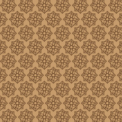 vector arab vintage style seamless pattern