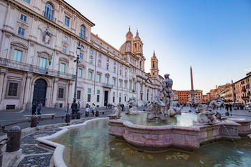 Fototapeta na wymiar Piazza Navona landmark of Rome, Italy