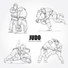 Foto op Plexiglas illustration of Judo © alongzo