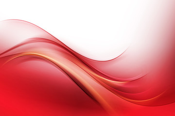 Fantastic Powerful Fraktal Red Waves Background 