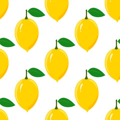 Lemon Seamless Pattern.