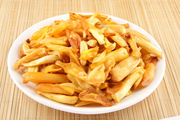 Fried jack fruit.