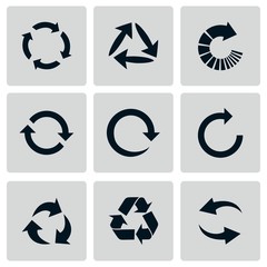 Arrow Circle Icon Silhouette