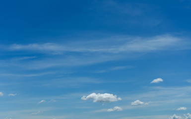 white clouds with blue sky background, beautiful sky