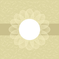 Floral greeting card in pastel tone