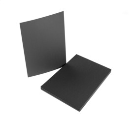 Blank flyer poster on white to replace your design.