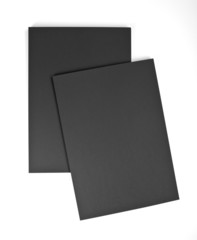 Blank flyer poster on white to replace your design.