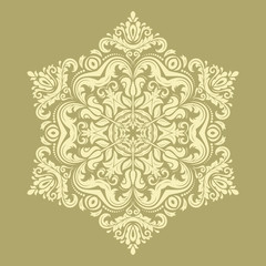 Damask Vector Orient Pattern