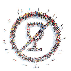  people in the shape of ban  alcohol.