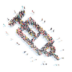 people in the shape of a syringe.