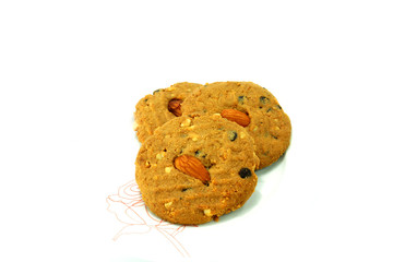 Almond Chocolate homemade pastry biscuits 
