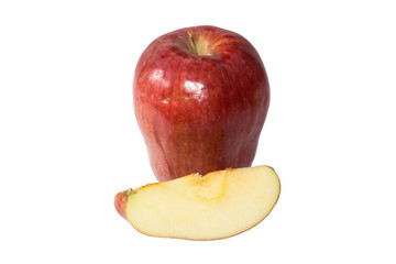 fresh red  apple isolated on white background
