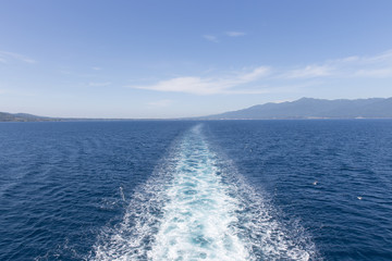 船の航行跡（航跡）