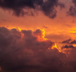 Colorful sunset