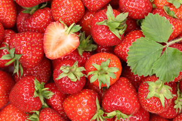 Erdbeeren Beeren Früchte Hintergrund