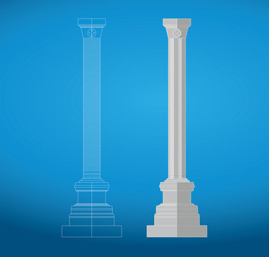 ANKARA, TURKEY Landmark: Julianus column, Julien, symbol of Ankara