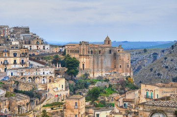 Obraz premium Panoramic view of Matera. Basilicata. Italy. 
