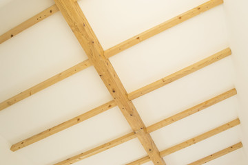 Wooden indoor beams
