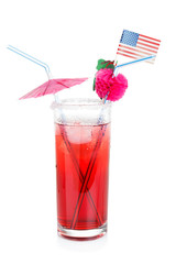 American flag and cocktail