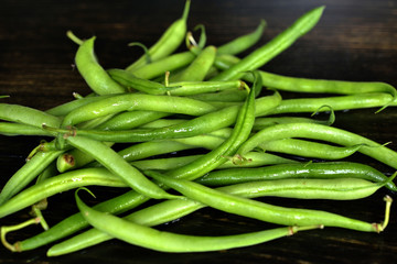 Fresh green beans for healthy eating.