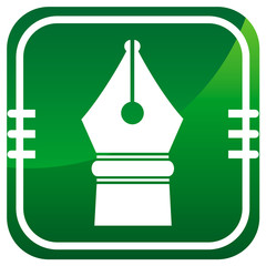 Pen green icon