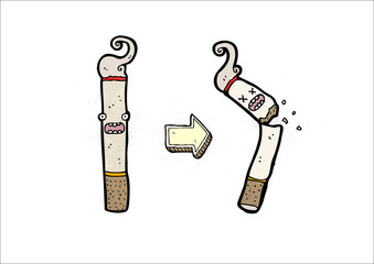 stop smoking illustration
