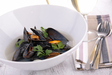 bowl of mussel