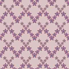 July 4, seamless star pattern American