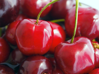 Cherries background macro