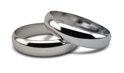 Wedding Ring White Gold Pair