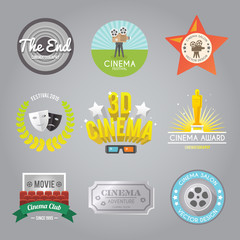 Cinema labels collection