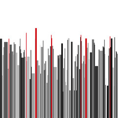 Abstract vertical infographics gray, black and red stripes backg