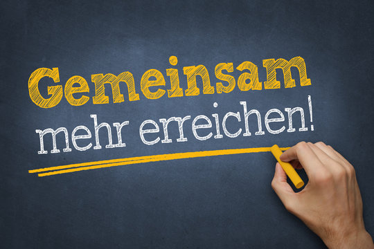 Kreidetafel - Gemeinsam mehr erreichen
