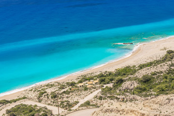 Gialos beach in Lefkada island (Greece)