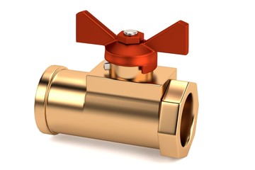 3d render of industrial valve