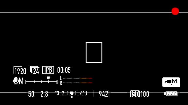 DSLR record camera screen