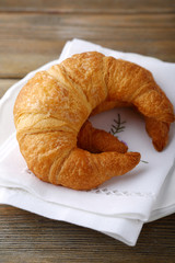 Fresh French croissants