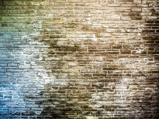 brick wall corroded by salt - 85387074
