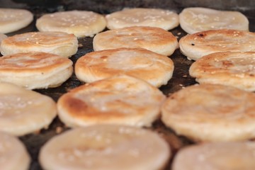 Thailand dessert, Mix flour, coconut and then fried.