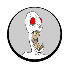 Halloween monster face