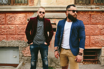 Two stylish bearded men