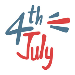 Fototapeta premium July four symbol