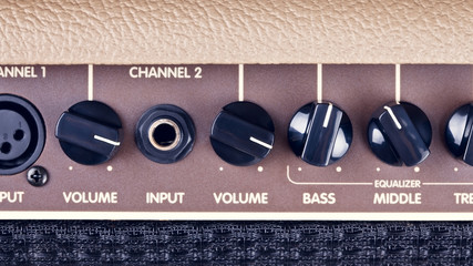 Guitar Amplifier Control Panel
