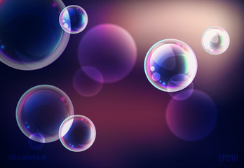 Beautiful abstract background with soap bubbles.
